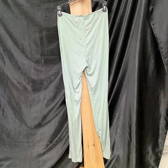 Extra small light teal tie up in front around waist maternity pants - Picture 6 of 6